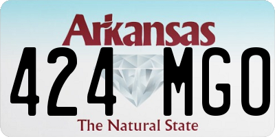 AR license plate 424MGO