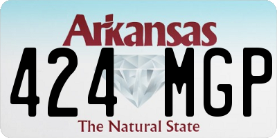 AR license plate 424MGP