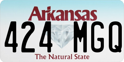 AR license plate 424MGQ