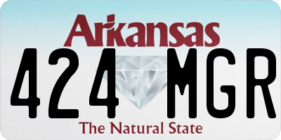 AR license plate 424MGR