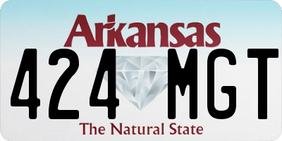 AR license plate 424MGT