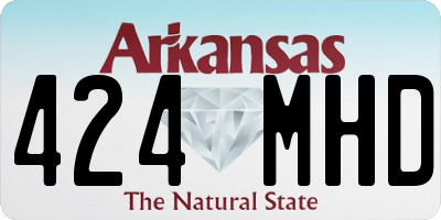 AR license plate 424MHD