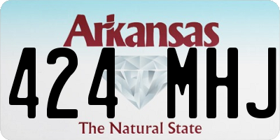 AR license plate 424MHJ