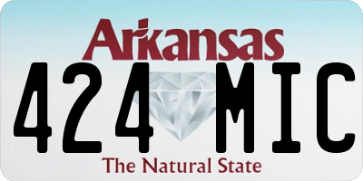 AR license plate 424MIC