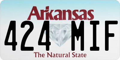 AR license plate 424MIF