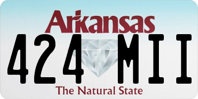 AR license plate 424MII