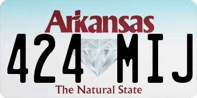 AR license plate 424MIJ