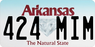 AR license plate 424MIM