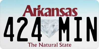AR license plate 424MIN