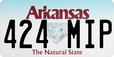 AR license plate 424MIP