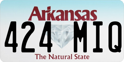 AR license plate 424MIQ