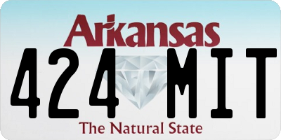 AR license plate 424MIT