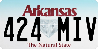 AR license plate 424MIV