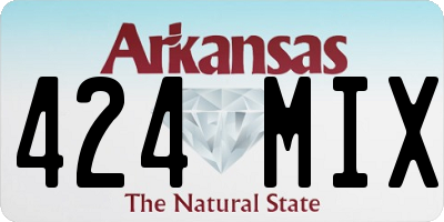 AR license plate 424MIX