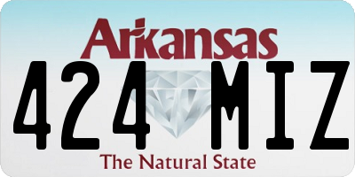 AR license plate 424MIZ