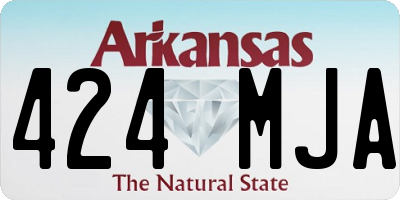 AR license plate 424MJA