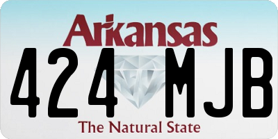 AR license plate 424MJB