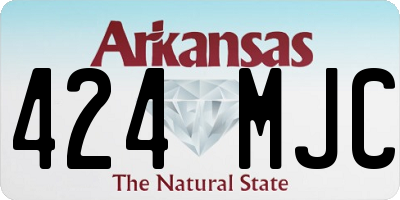 AR license plate 424MJC