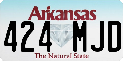 AR license plate 424MJD