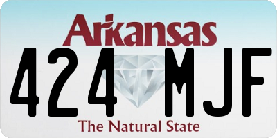 AR license plate 424MJF