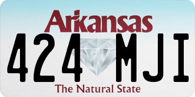 AR license plate 424MJI