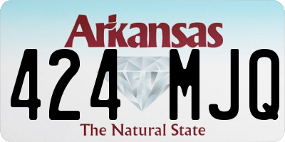 AR license plate 424MJQ