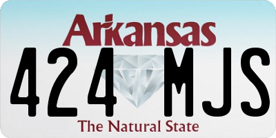 AR license plate 424MJS