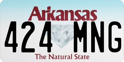 AR license plate 424MNG