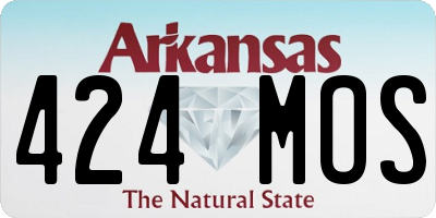 AR license plate 424MOS