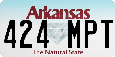 AR license plate 424MPT