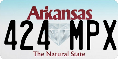 AR license plate 424MPX