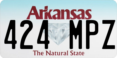 AR license plate 424MPZ