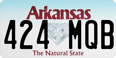 AR license plate 424MQB