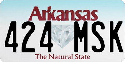 AR license plate 424MSK