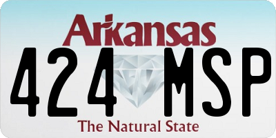 AR license plate 424MSP
