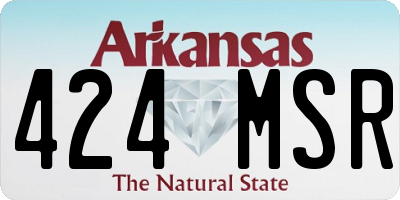 AR license plate 424MSR