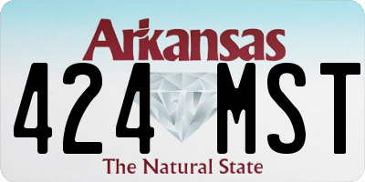 AR license plate 424MST
