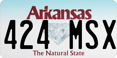 AR license plate 424MSX