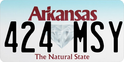 AR license plate 424MSY