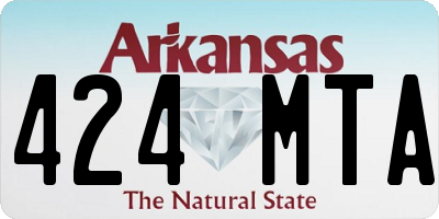 AR license plate 424MTA