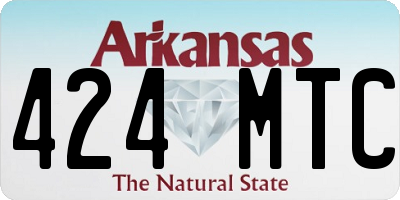 AR license plate 424MTC