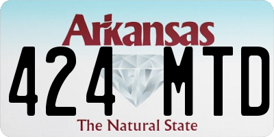 AR license plate 424MTD
