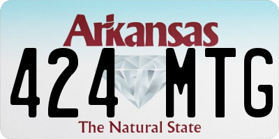 AR license plate 424MTG