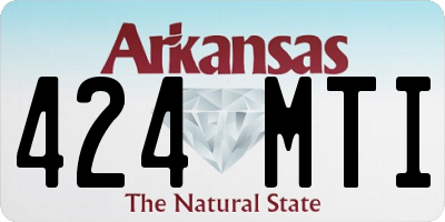AR license plate 424MTI
