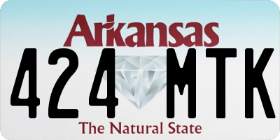 AR license plate 424MTK
