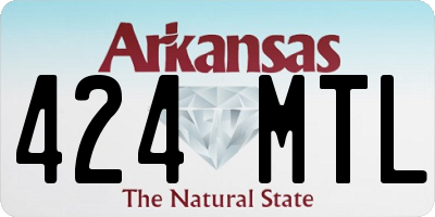 AR license plate 424MTL