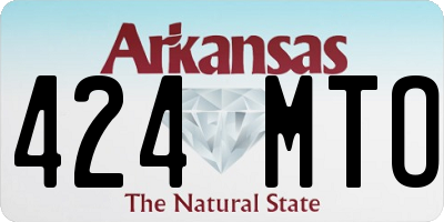 AR license plate 424MTO
