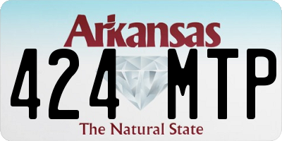 AR license plate 424MTP