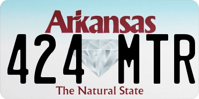 AR license plate 424MTR