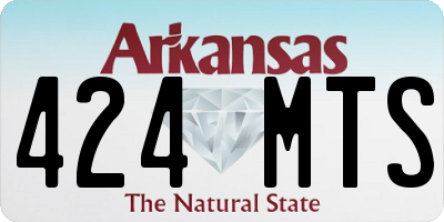 AR license plate 424MTS